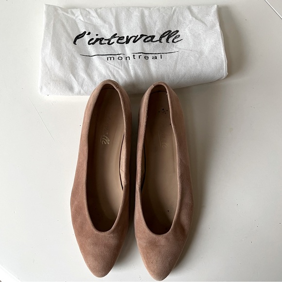 Clou suede low heel -sz 7.5/8 - Picture 1 of 7